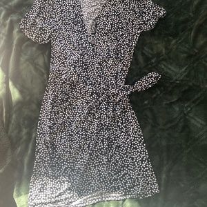 Polka dot wrap dressdress